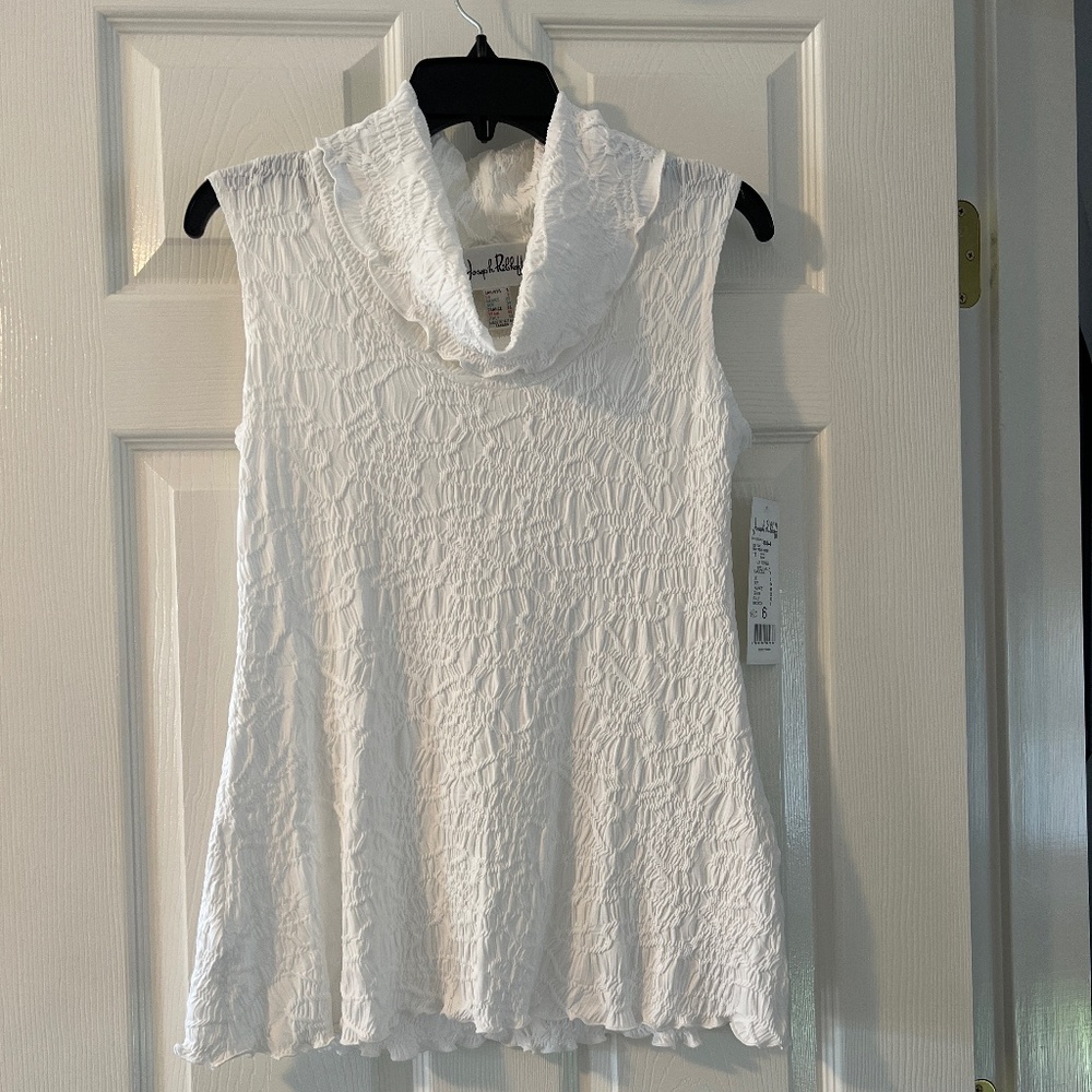Joseph Ribkoff sleeveless, white top